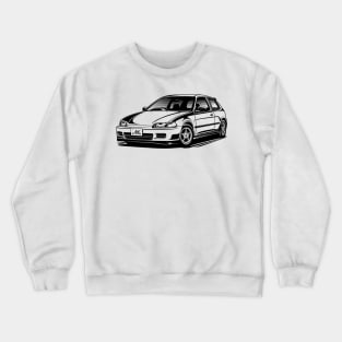 EUROBEAT INTENSIFIES - Civic EG / SR3 full-body version Crewneck Sweatshirt